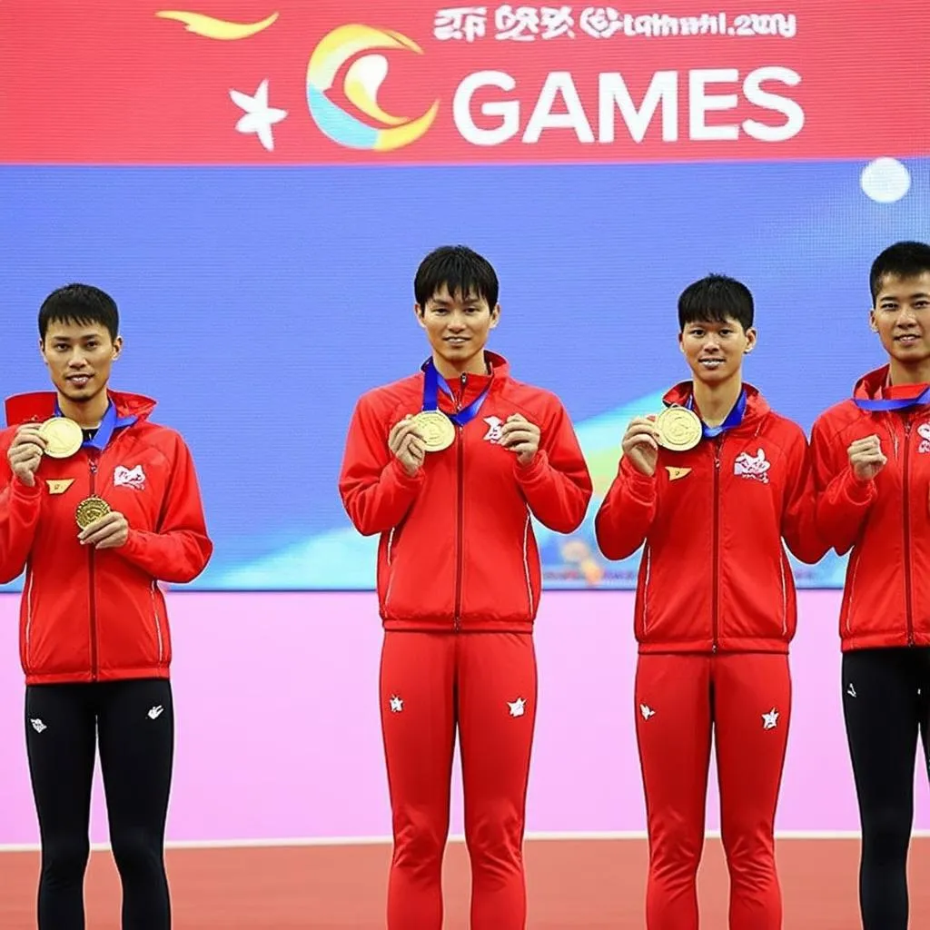 Các vận động viên Việt Nam giành huy chương vàng SEA Games