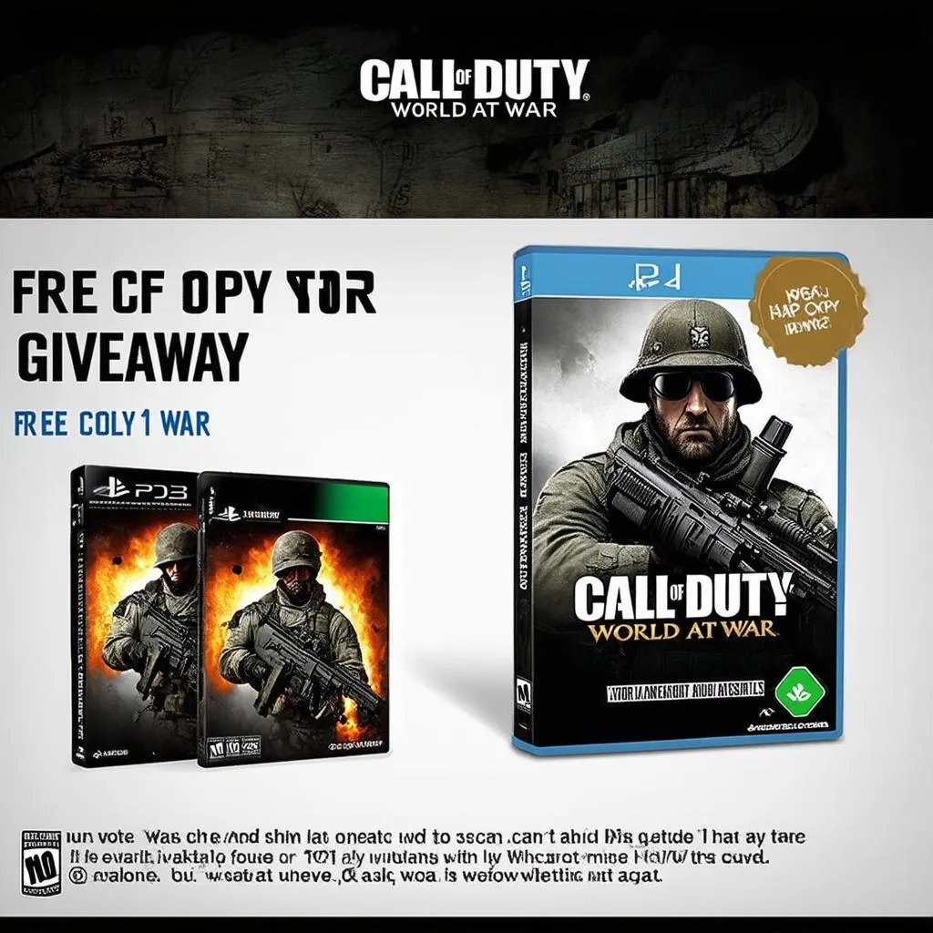 Call of Duty World at War Giveaway