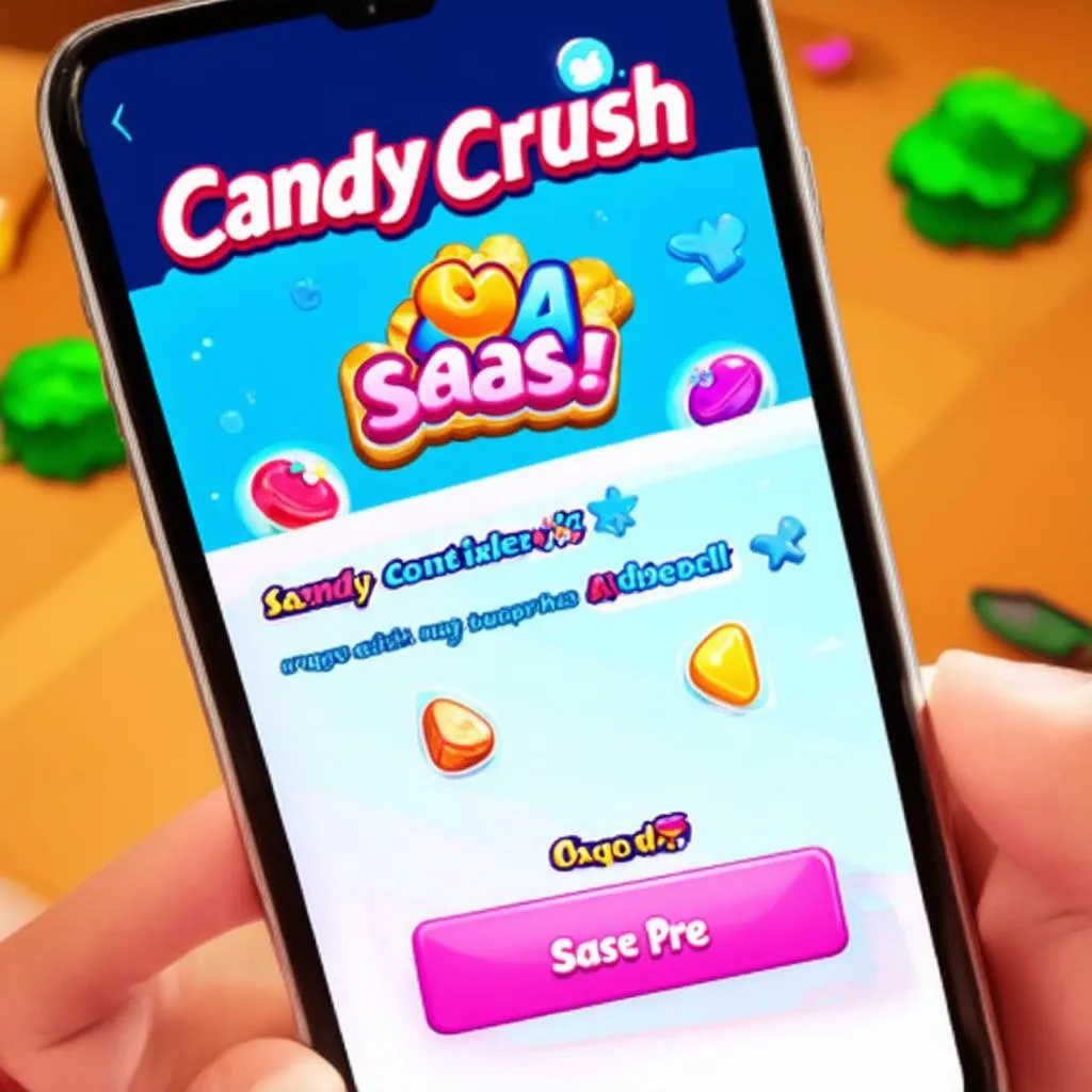 Giao diện game Candy Crush Saga