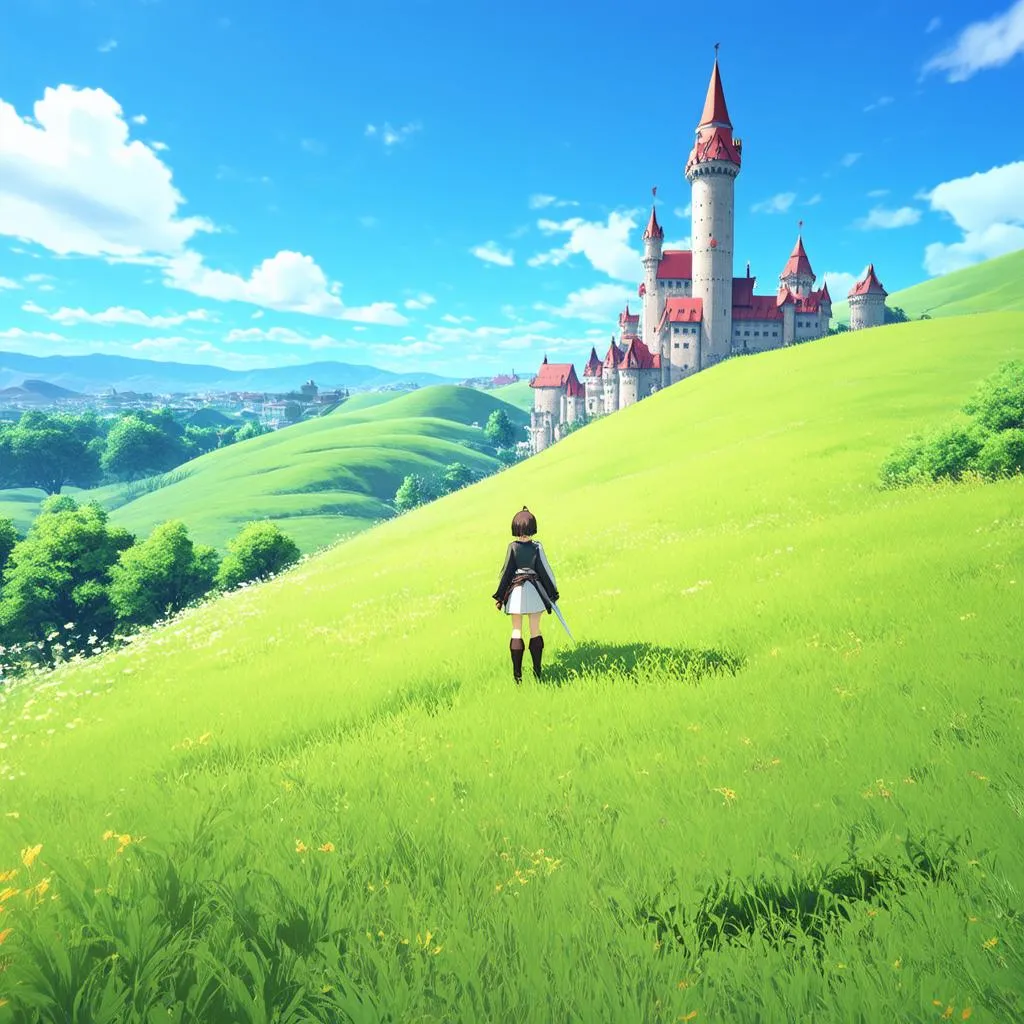 Beautiful scenery in Sword Art Online Hollow Realization