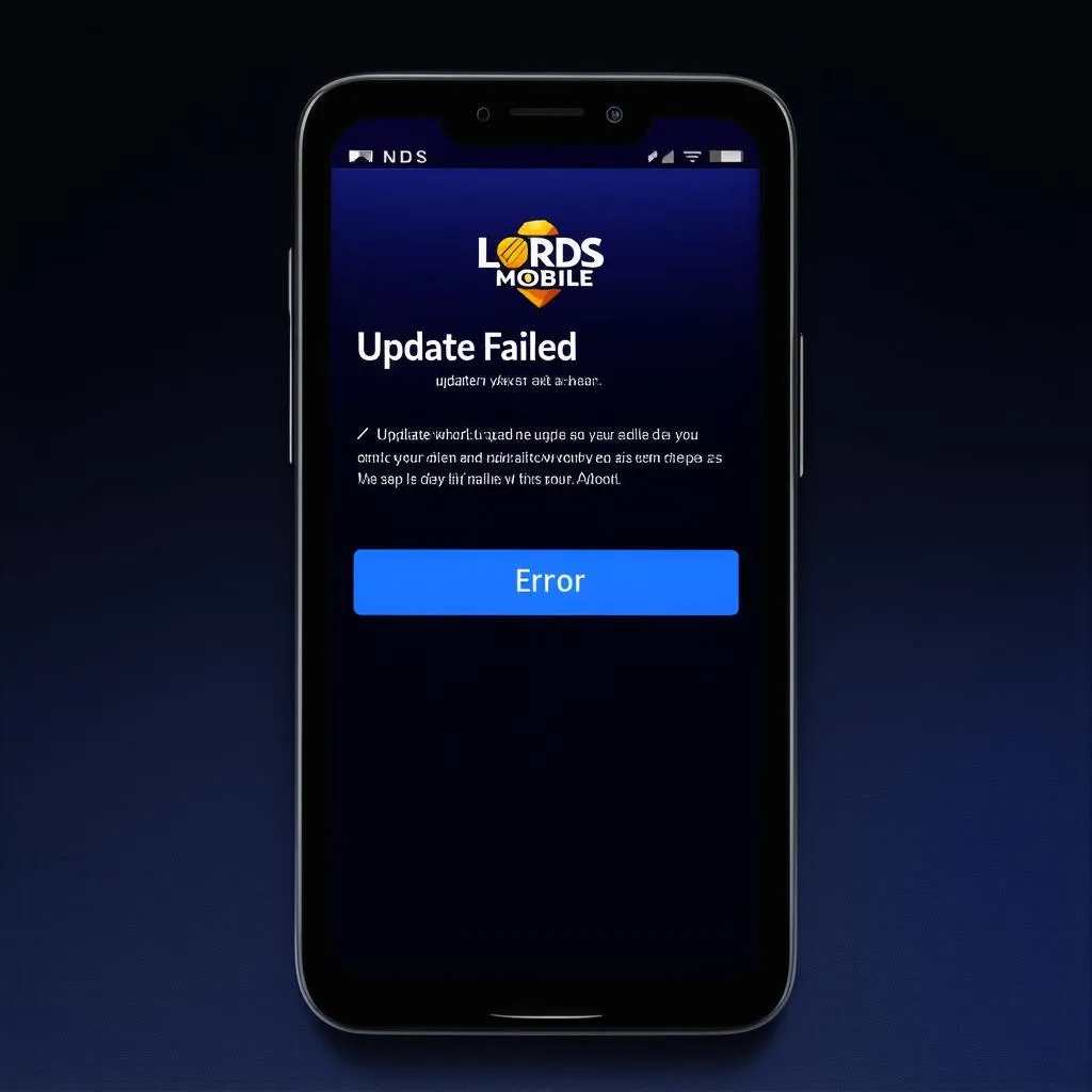 Lords Mobile lỗi cập nhật