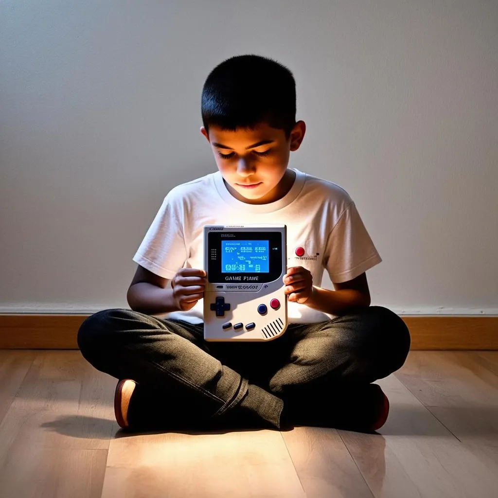 Cậu Bé Chơi Game Boy