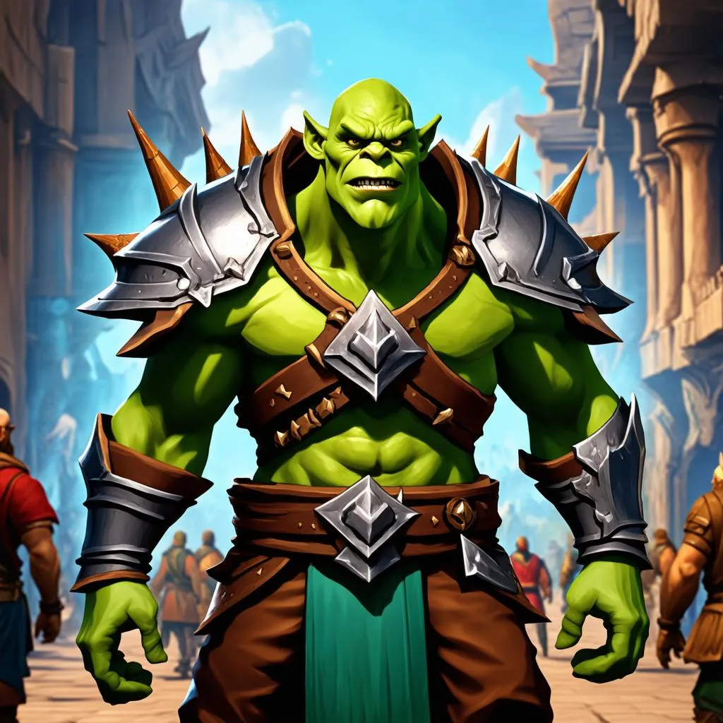 Orc Warrior in World of Warcraft