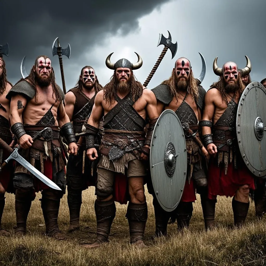 Viking warriors