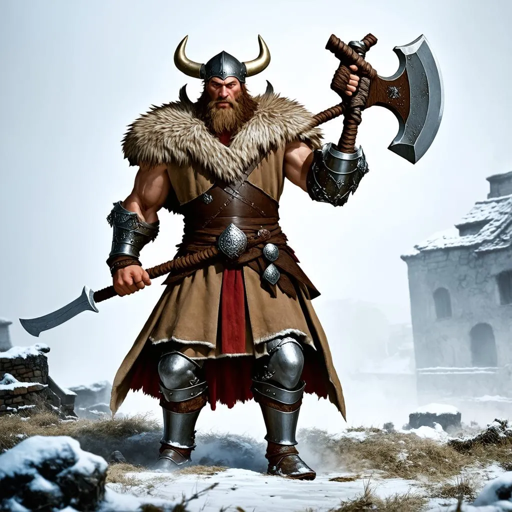 Viking Warrior with Axe