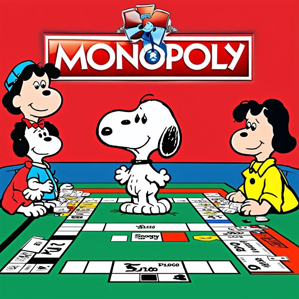 Snoopy chơi Monopoly