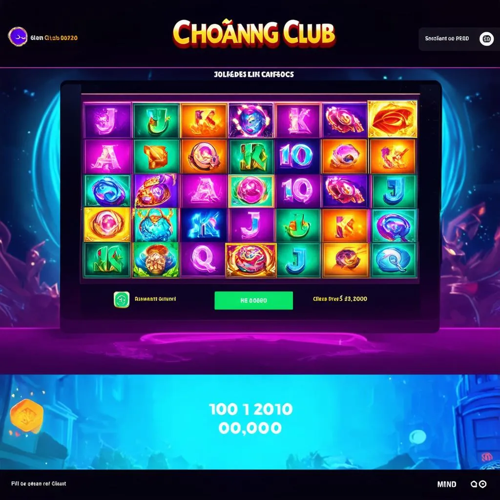 Giao diện game Choáng Club