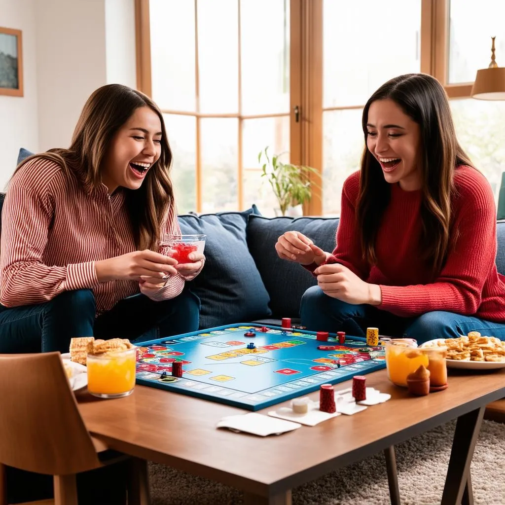 Chơi board game cùng bạn bè