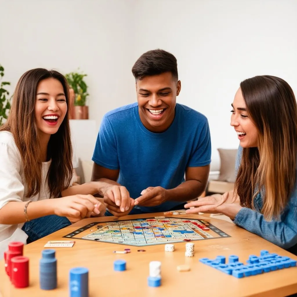 Chơi board game cùng bạn bè