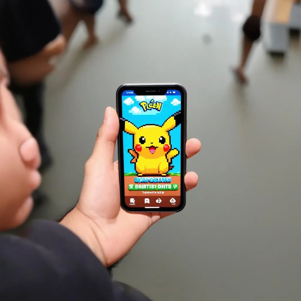 Chơi game đại chiến Pikachu trên điện thoại