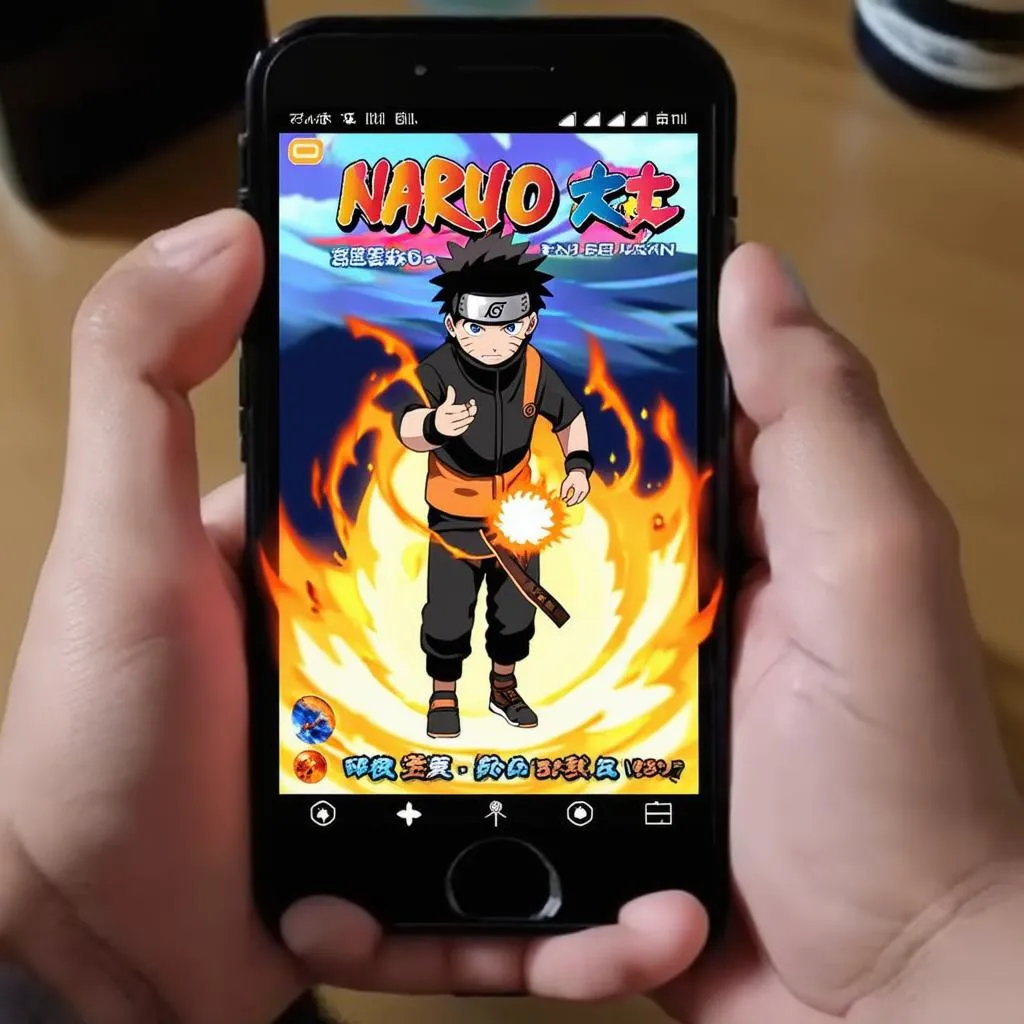 Chơi game Naruto trên điện thoại