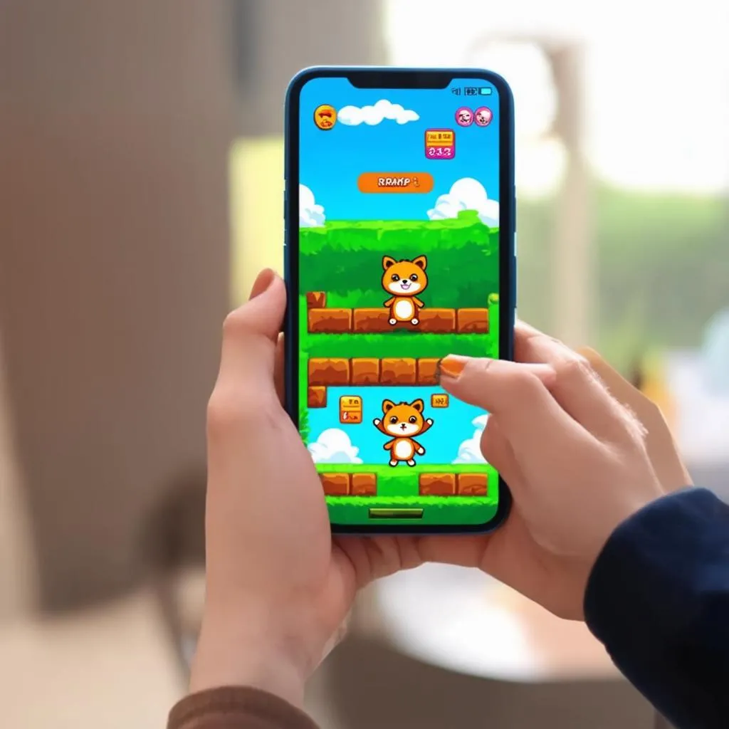 chơi game nhảy trên điện thoại