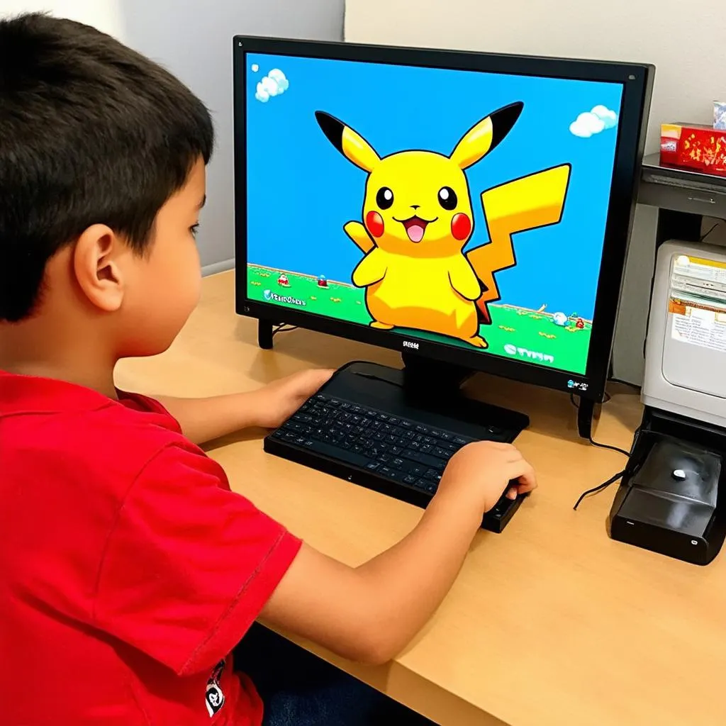 Chơi game pikachu trên máy tính