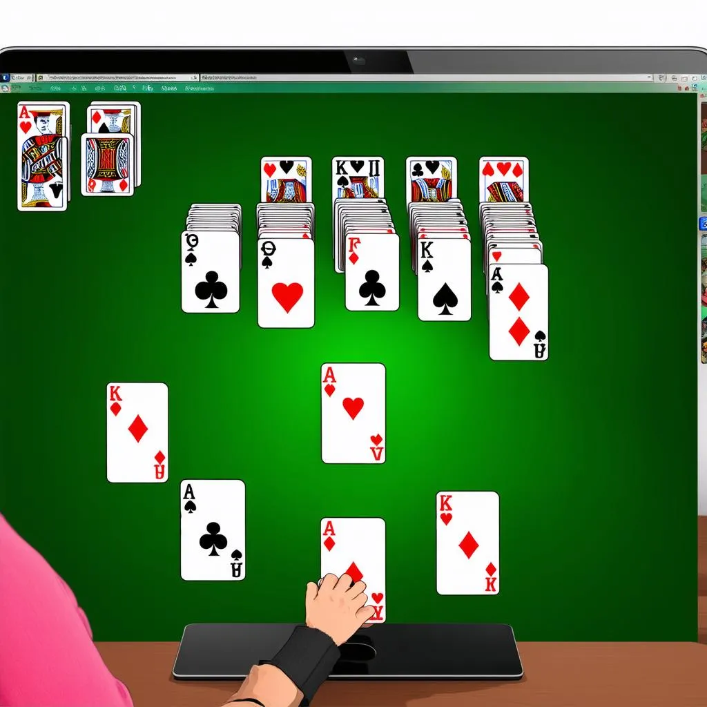 Chơi game Solitaire trên máy tính