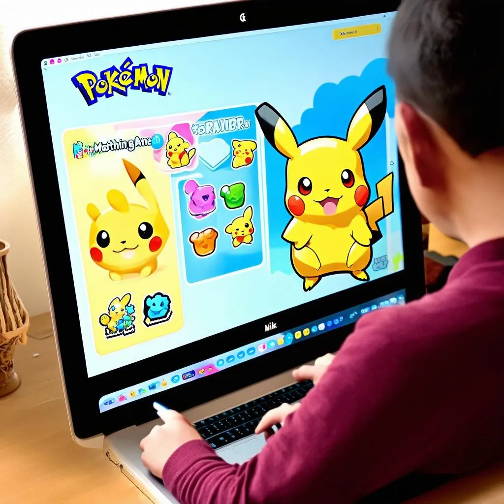 Chơi game xếp hình Pikachu