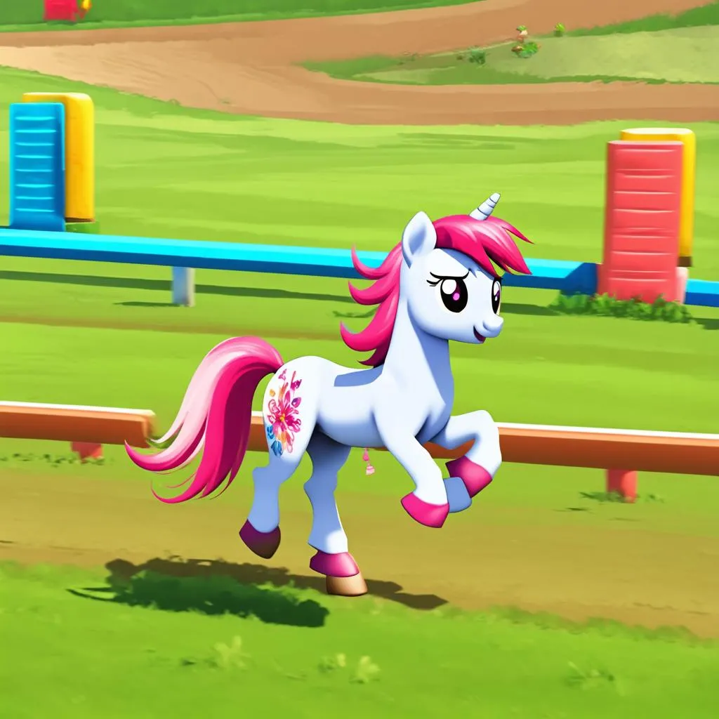 Ngựa Pony trong game Pony Run 3D