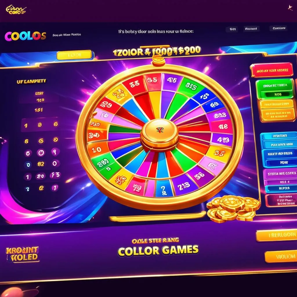 Giao diện color game online