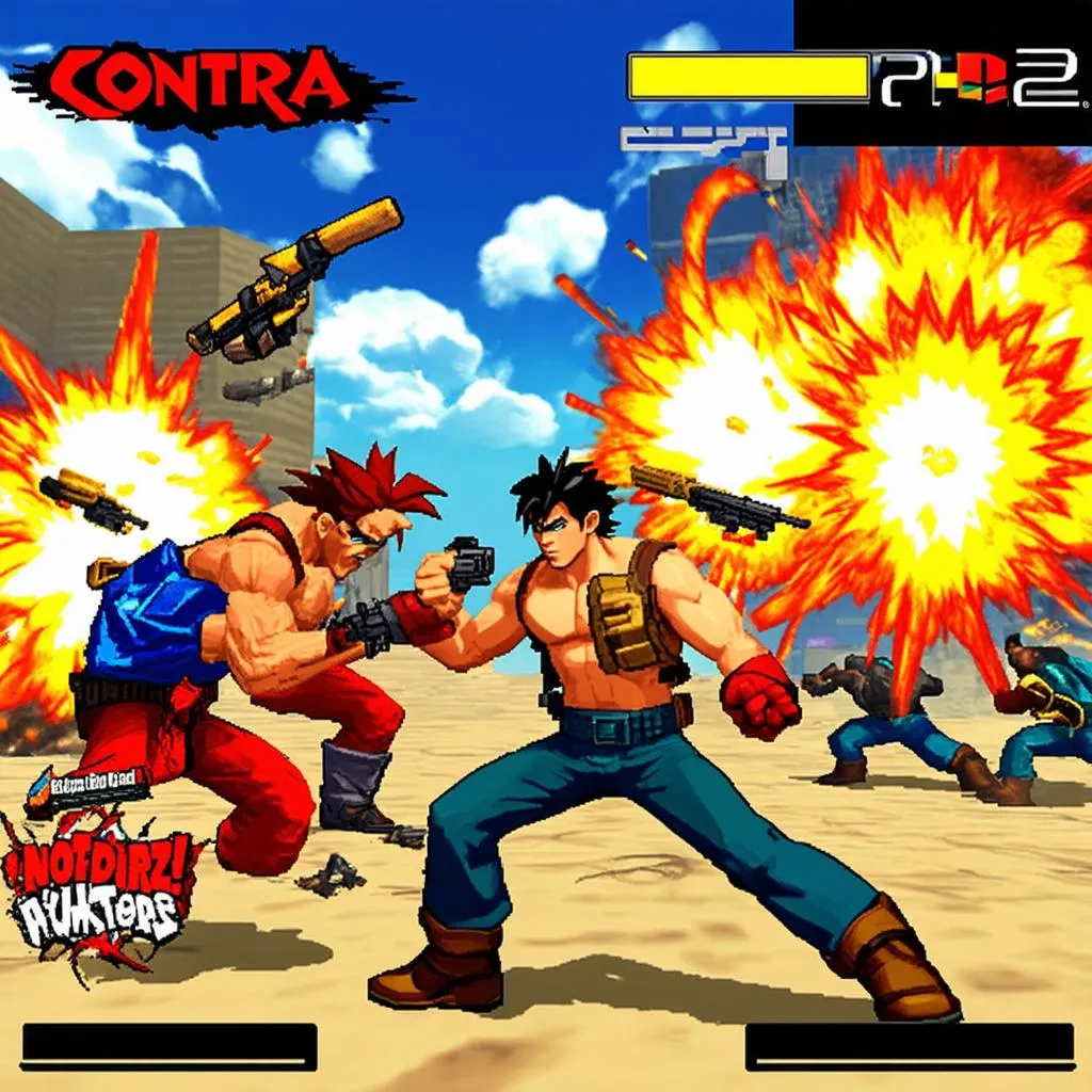 Game Contra PS2 - Đồ họa đẹp mắt