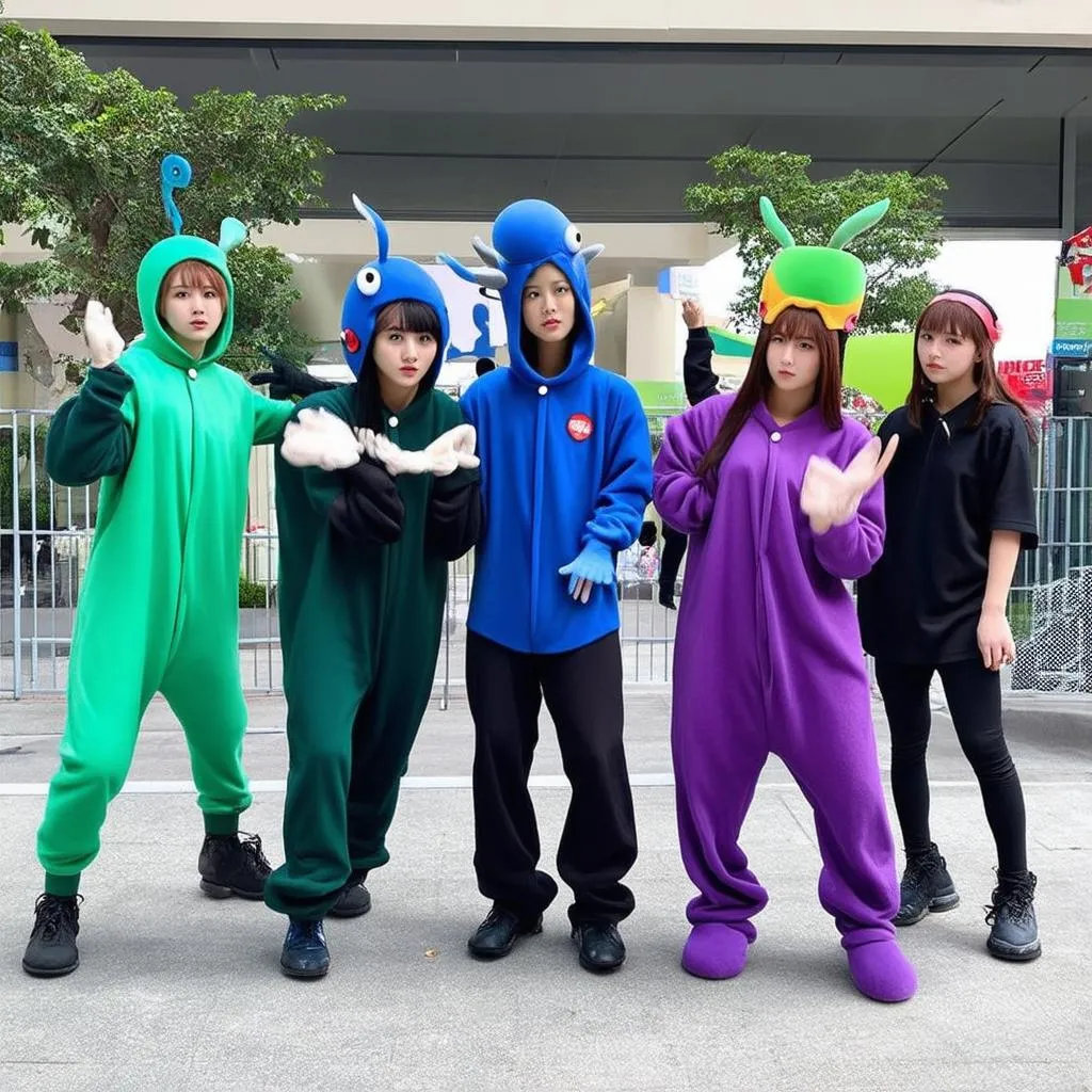 Cosplay bộ đồ Squid Game