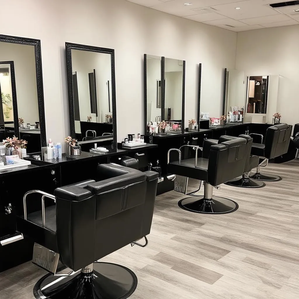 Cửa hàng salon tóc hiện đại