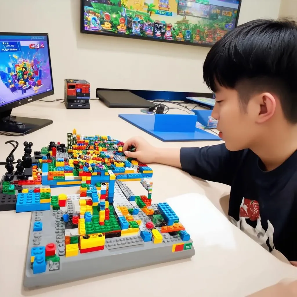 CulyTV đang chơi game Lego