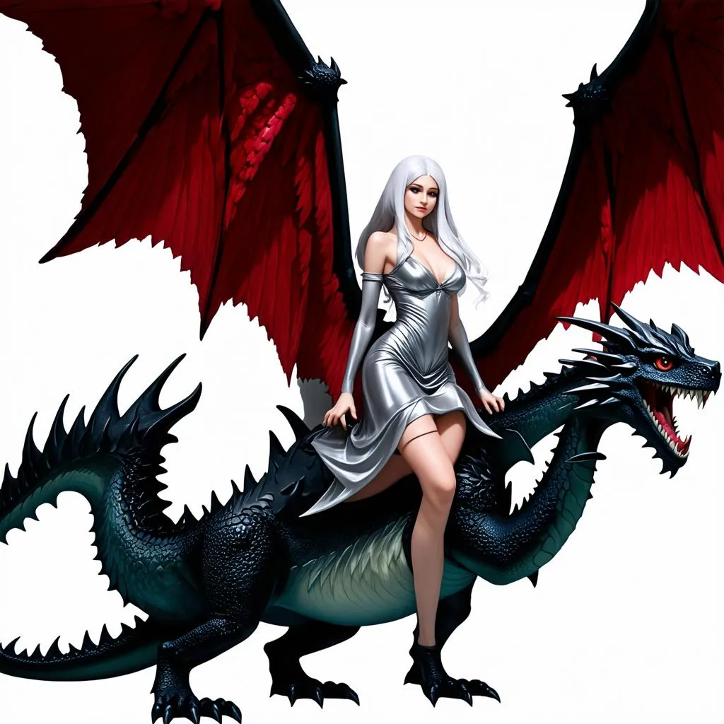 Daenerys Targaryen Trên Lưng Rồng