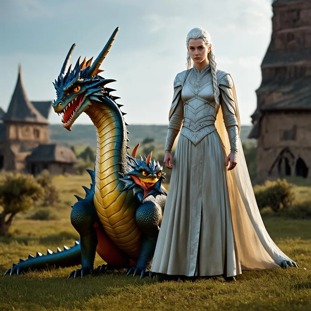 Daenerys Targaryen và con rồng