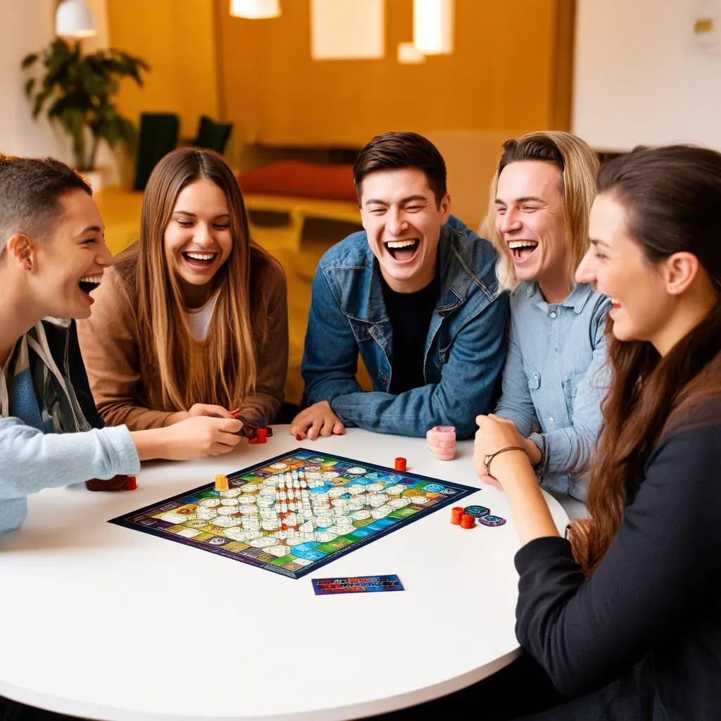 People playing death of winter board game