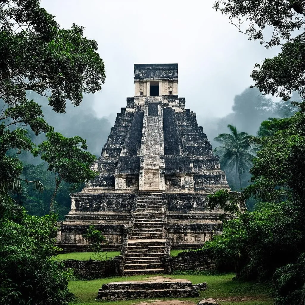 Maya Temple in Jungle