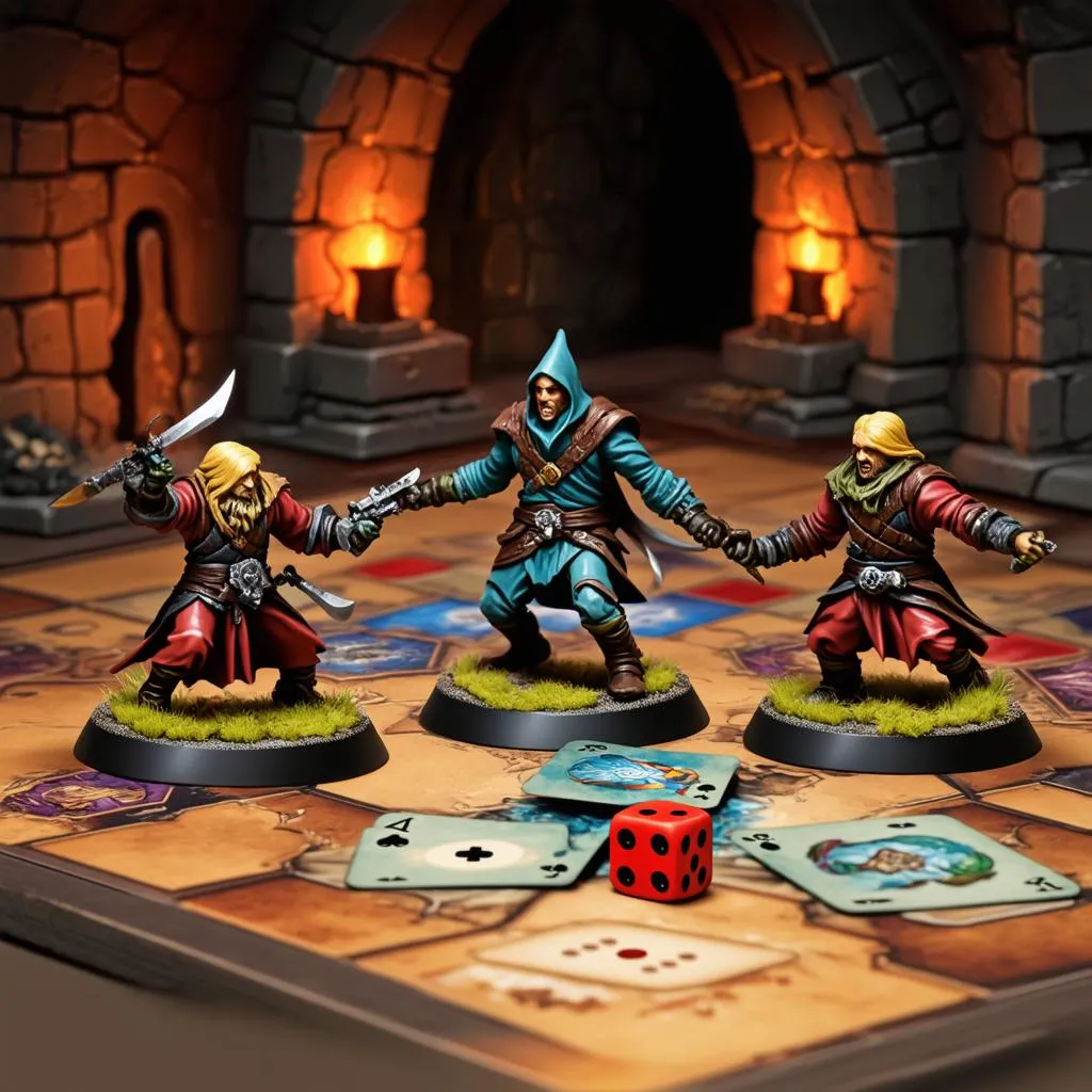 Combat scene in Divinity: Original Sin board game