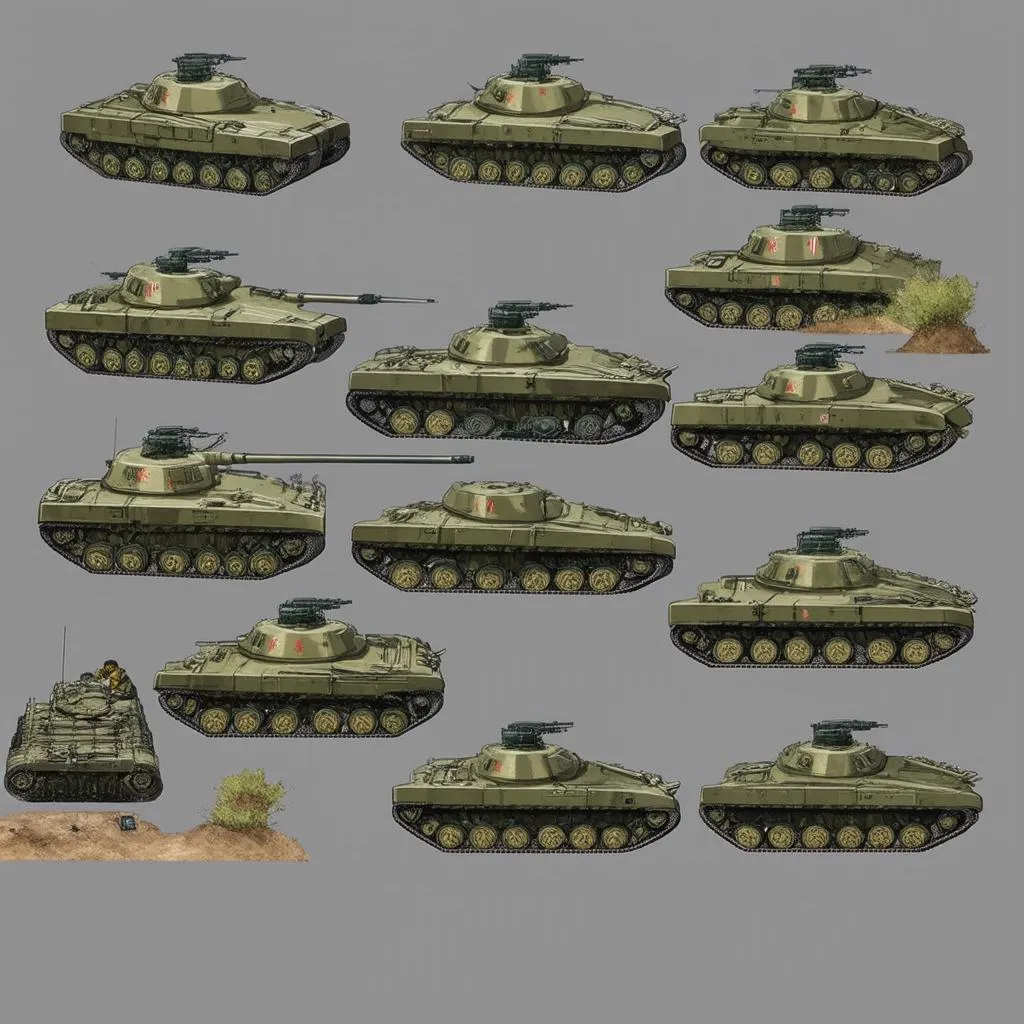 Tank battle formation