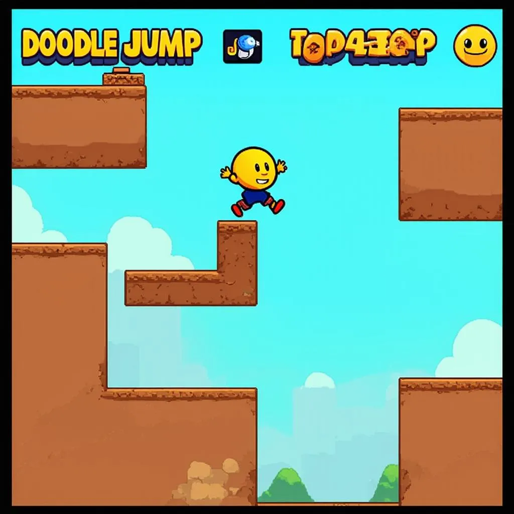 Gameplay game Doodle Jump