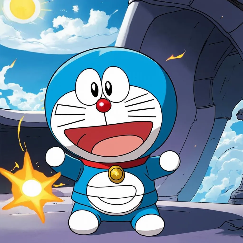 Doraemon sử dụng bảo bối thần kỳ