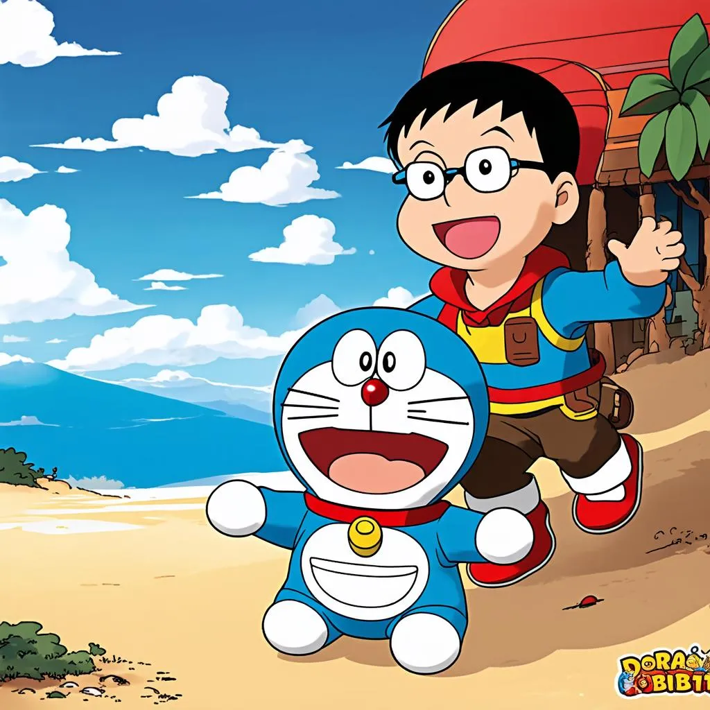 Doraemon và Nobita cùng nhau phiêu lưu