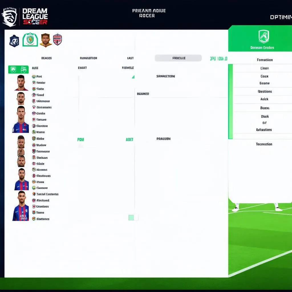 Dream League Soccer 2019 team management