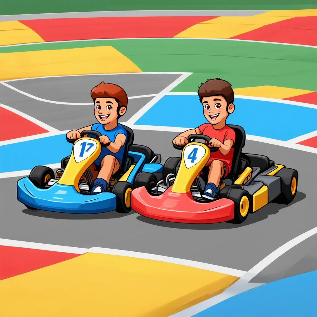 Game đua xe kart hai người