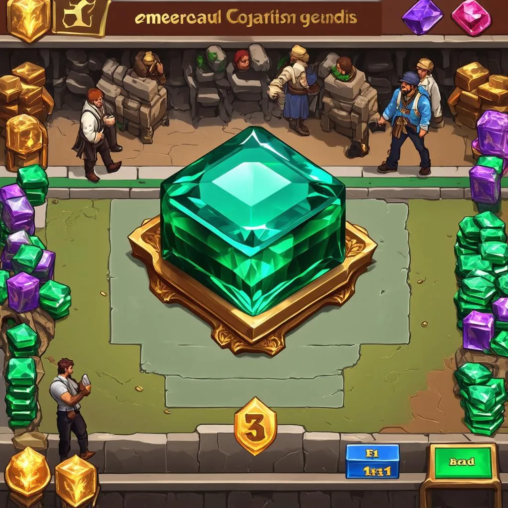 Thị trường emerald trong game