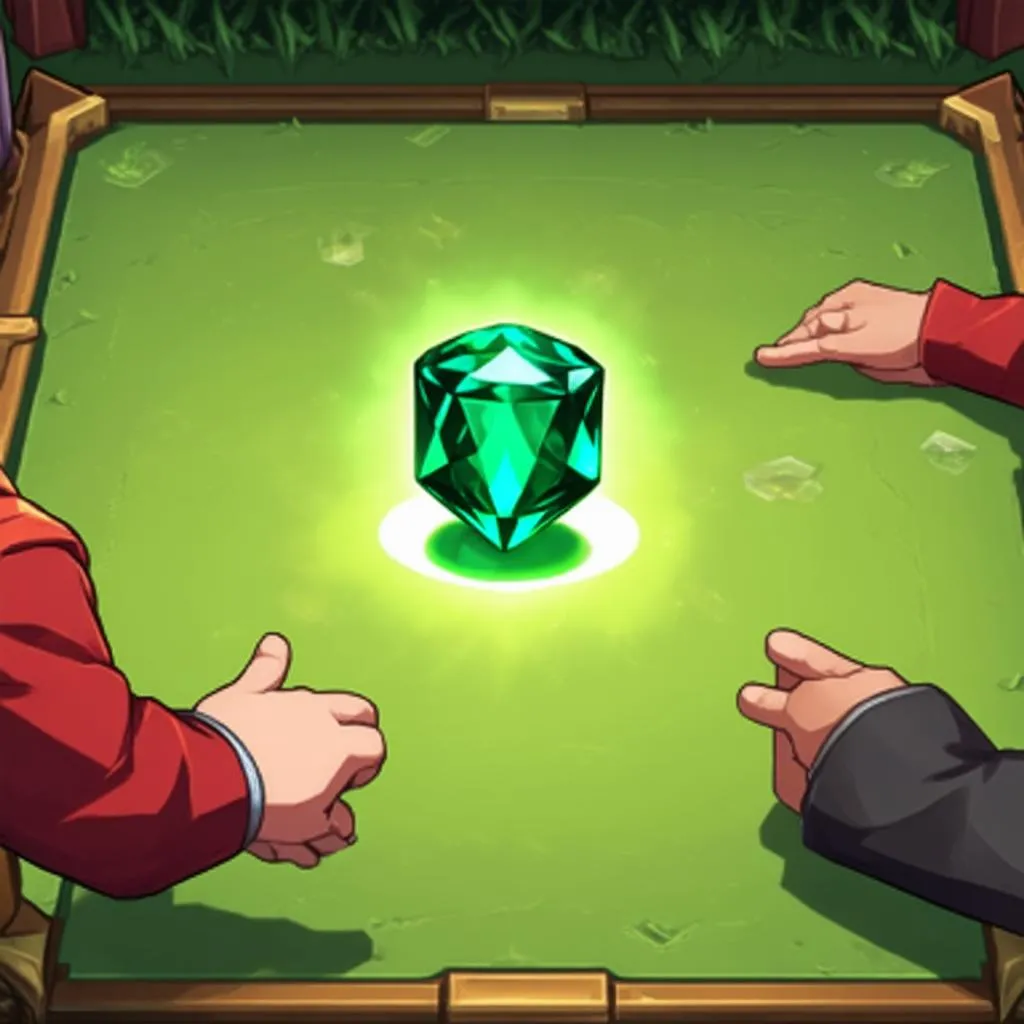 Giao dịch emerald trong game