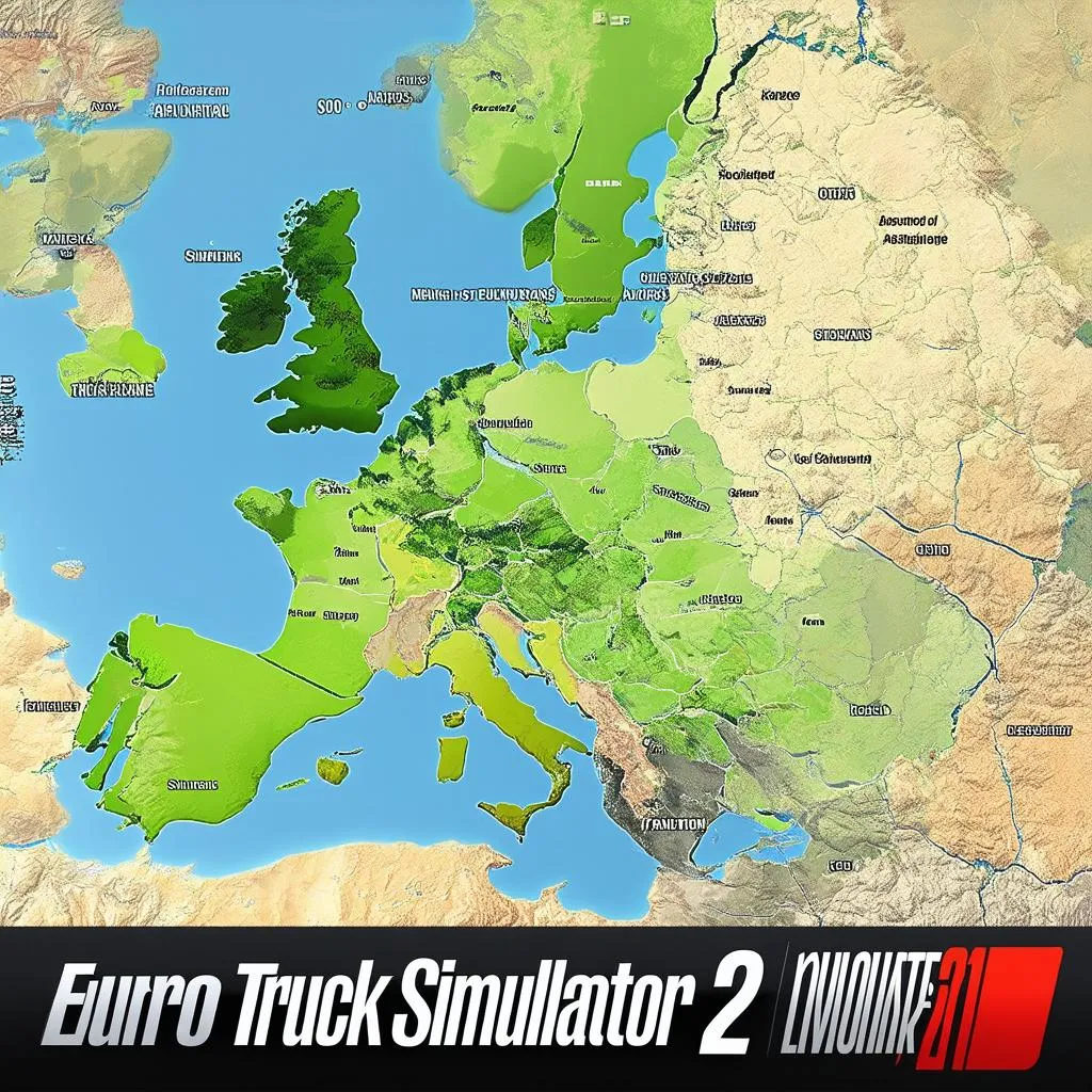 map euro truck simulator 2