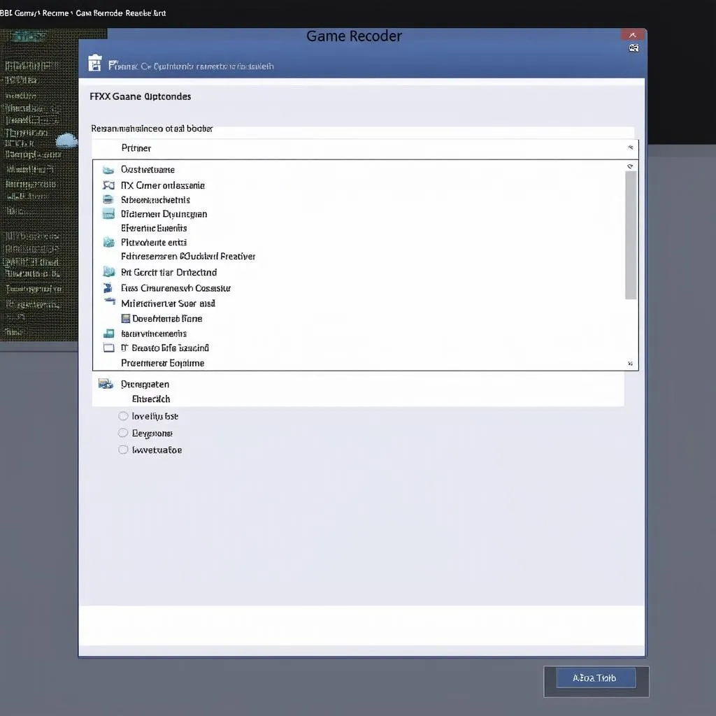 Giao diện Fbx Game Recorder