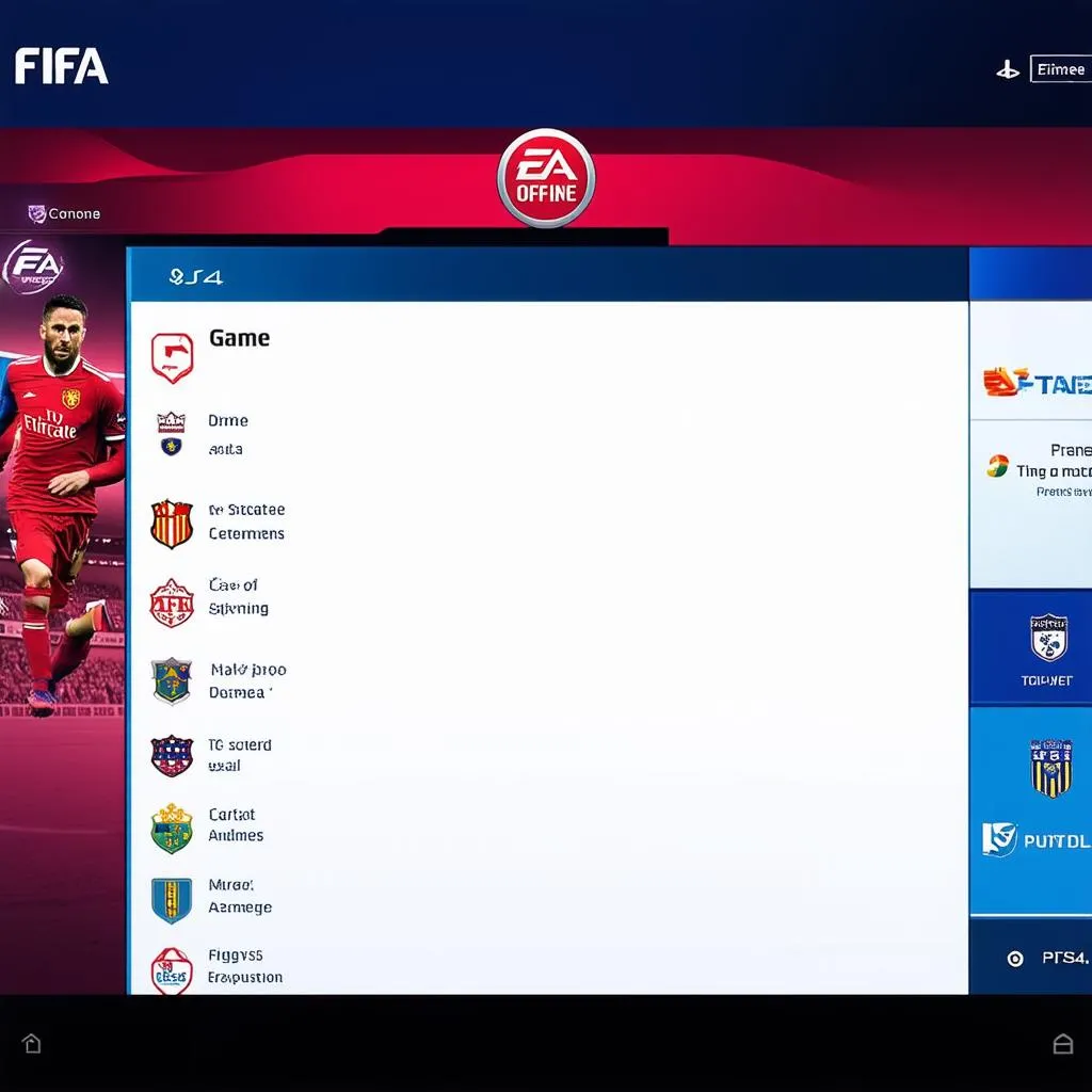 FIFA Offline Menu