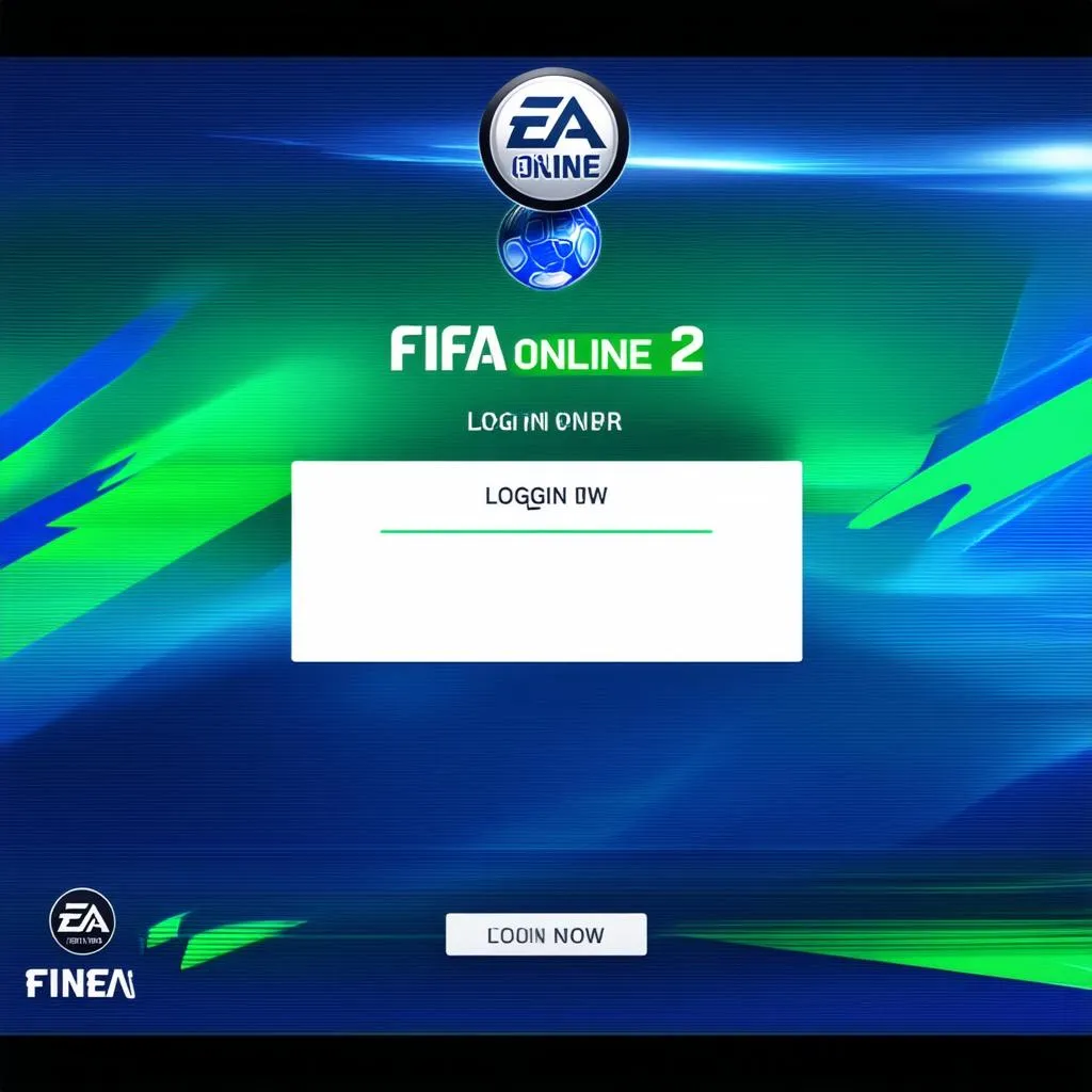 FIFA Online 2 giao diện đăng nhập