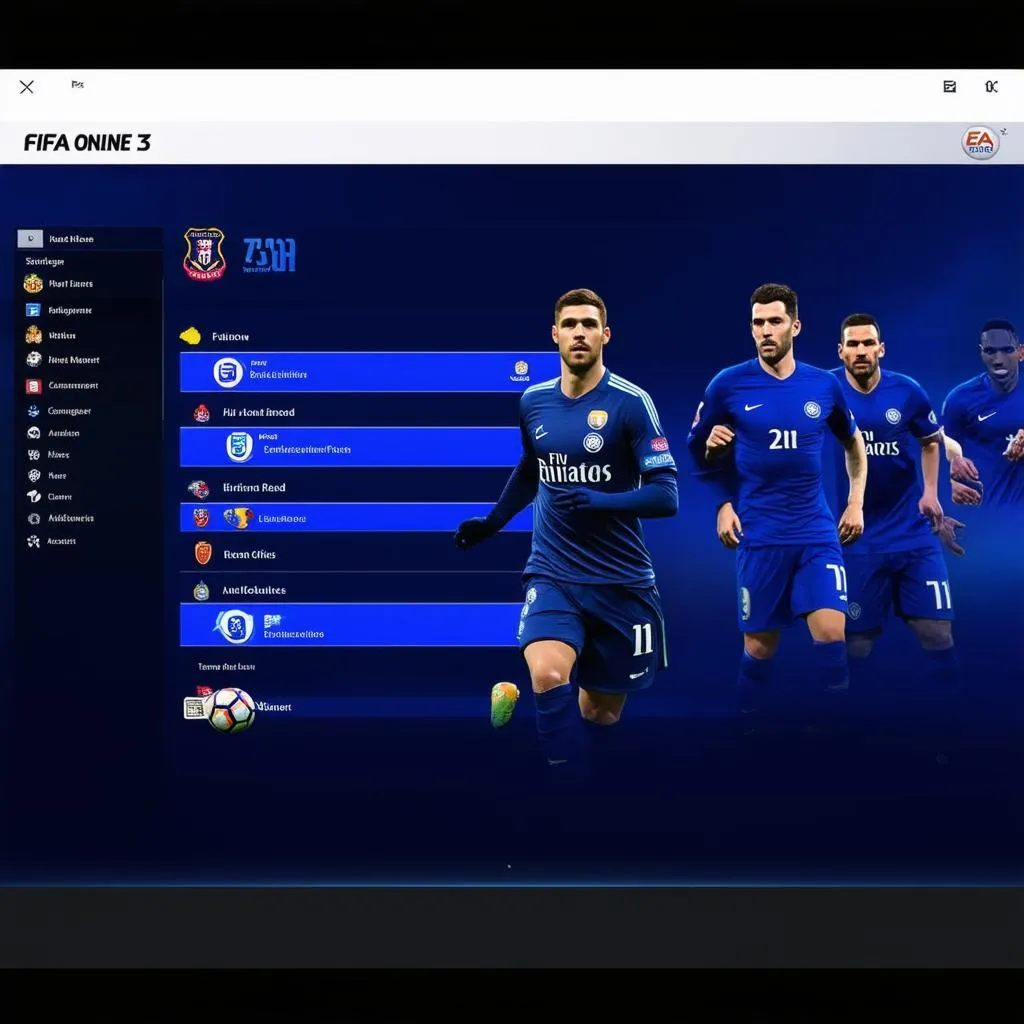 FIFA Online 3 giao diện