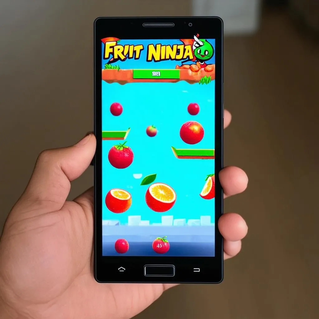 Chơi Fruit Ninja trên Android 2.3