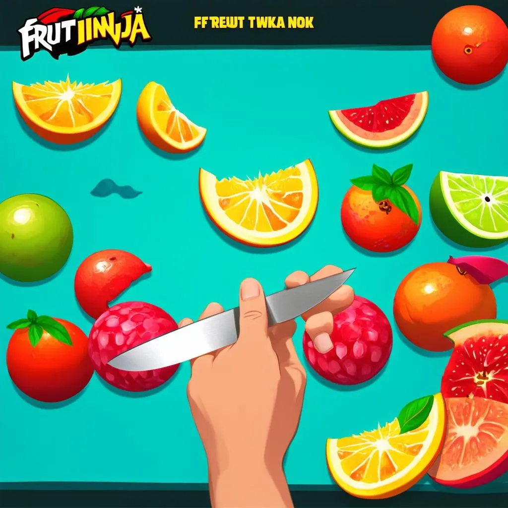 Cắt hoa quả trong trò chơi Fruit Ninja