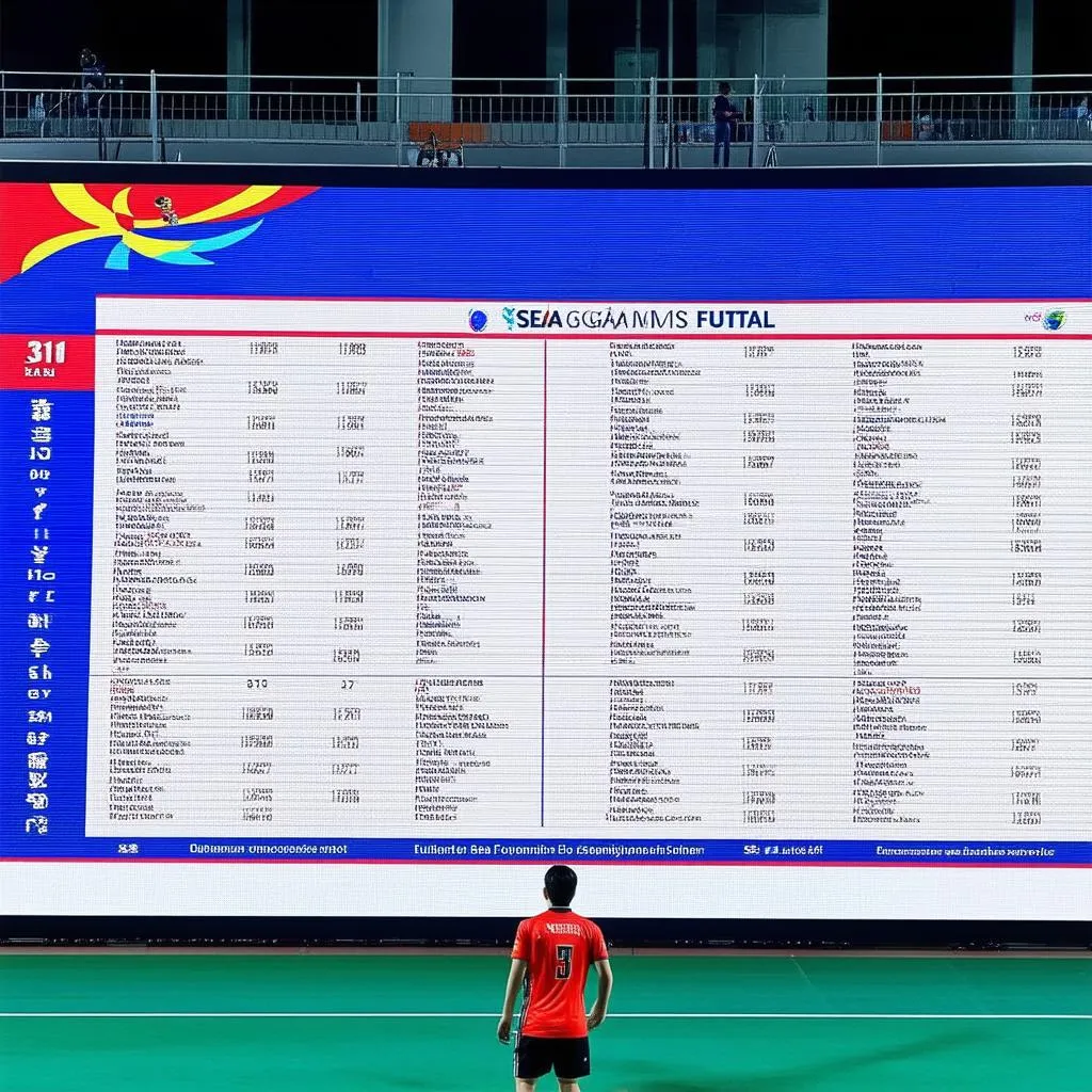 Lịch thi đấu Futsal nam SEA Games 31