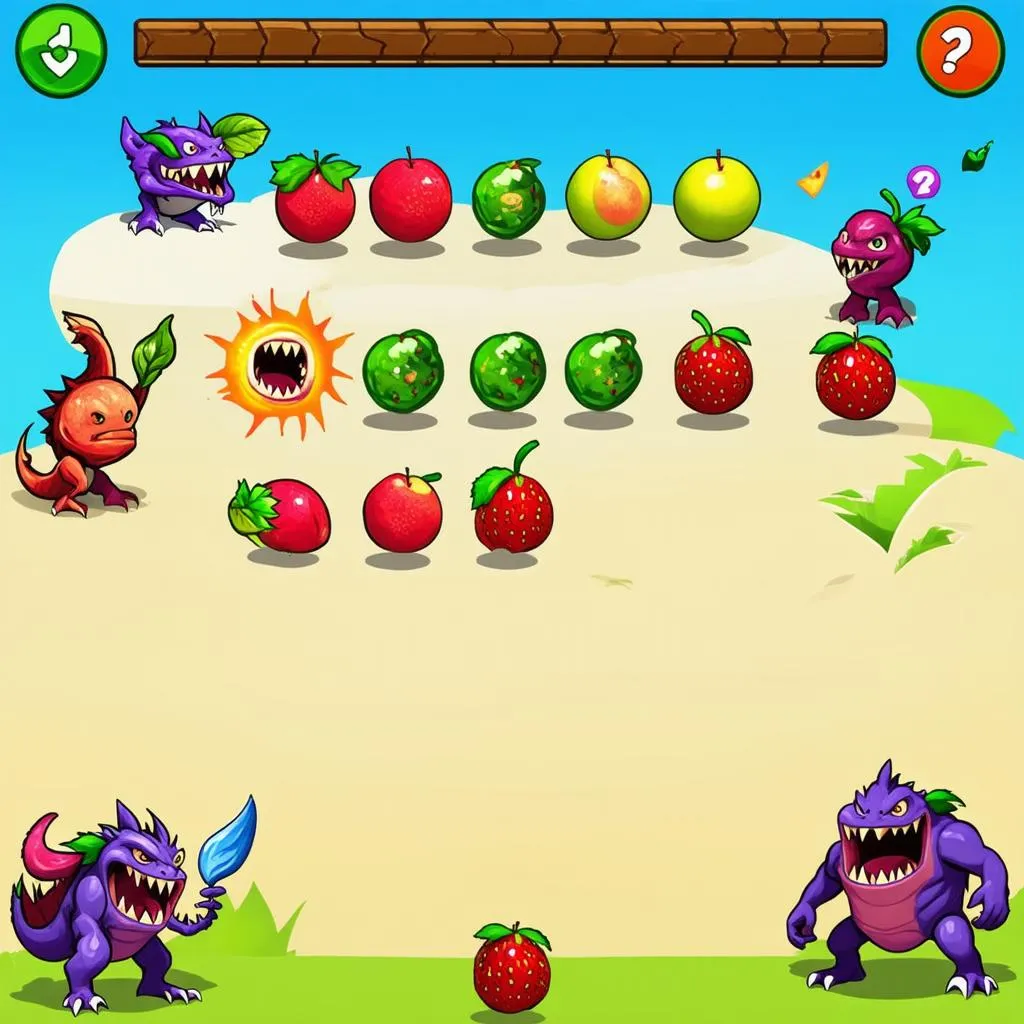 Game bảo vệ hoa quả