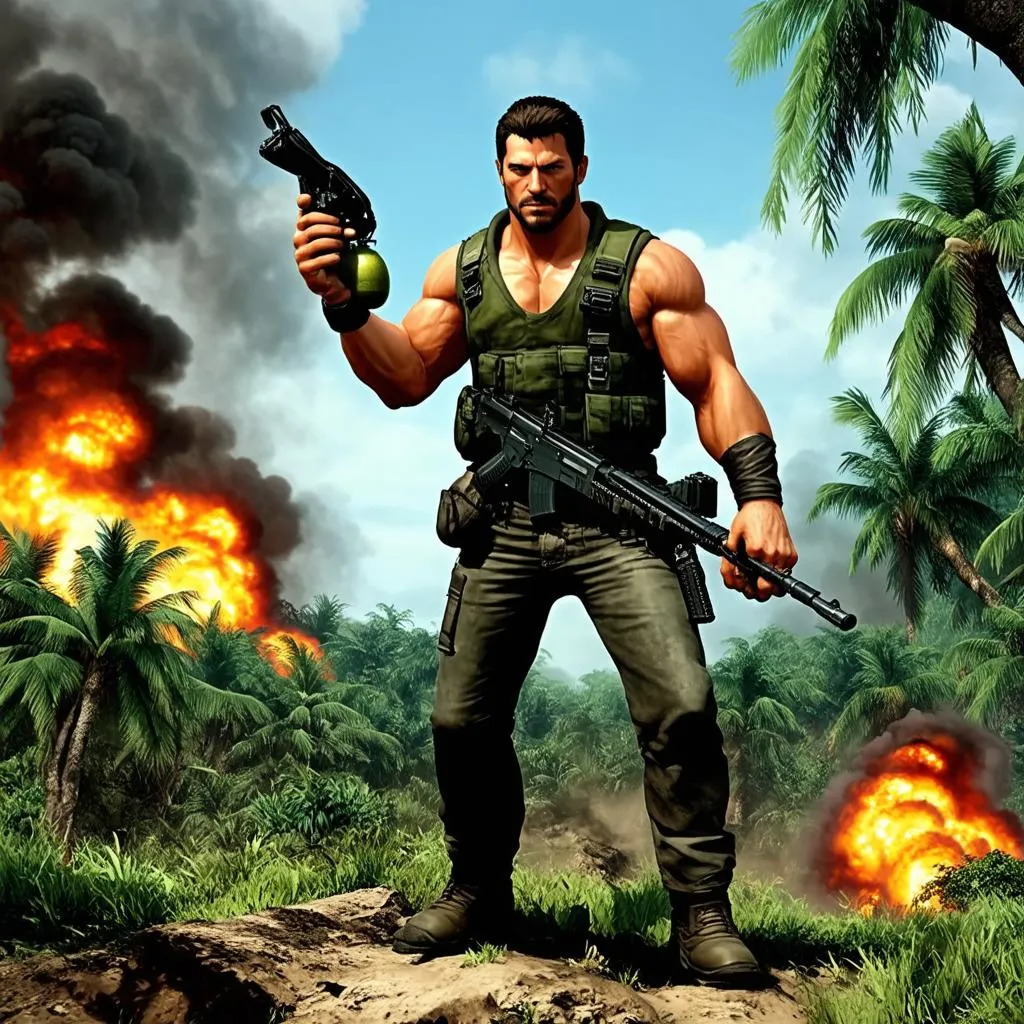 Hình ảnh nhân vật trong game Commando