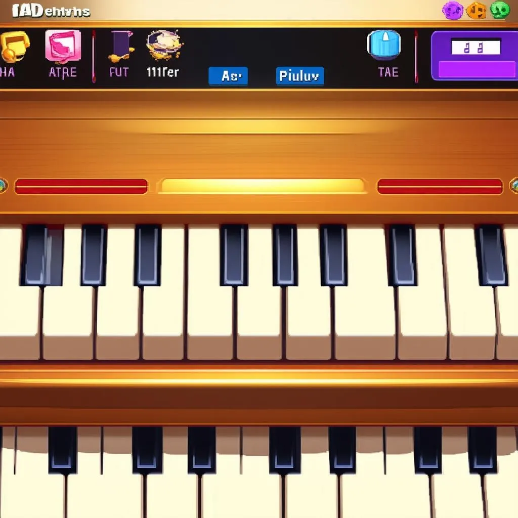 Giao diện game đánh đàn piano 3