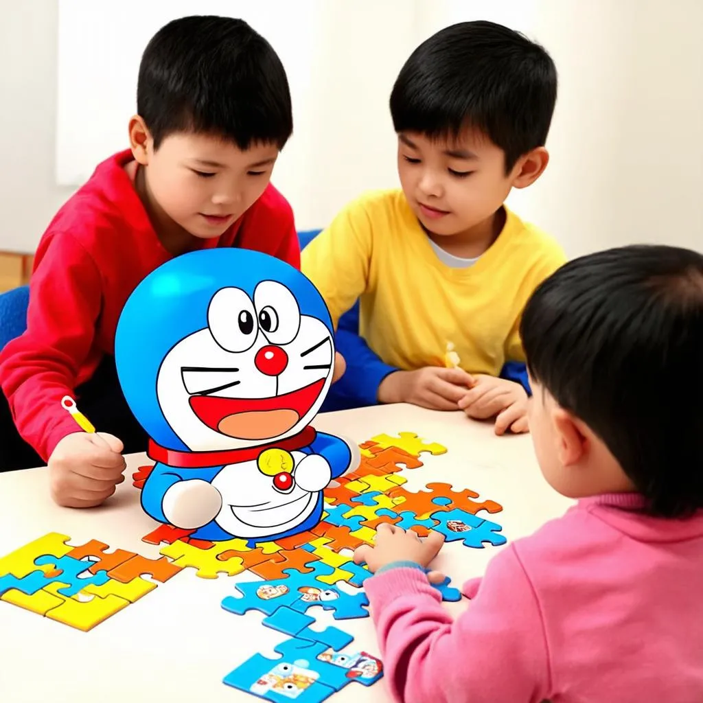 Game Doremon 2 người giải đố